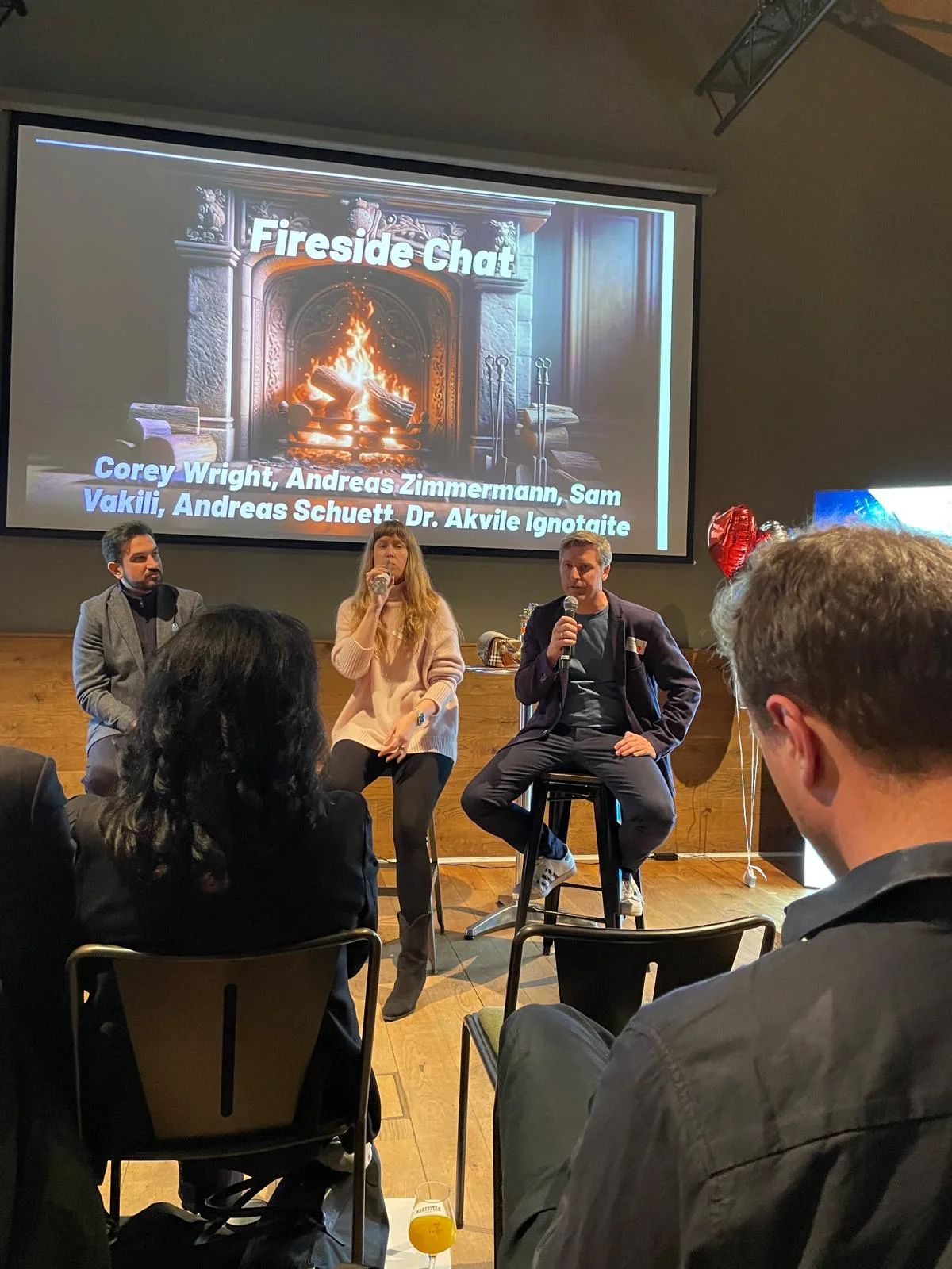Andreas Zimmermann in a fireside chat on stage